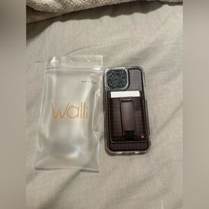 Walli Cafe Gingham iPhone 16 pro max wallet Magnetic Case - NEW!